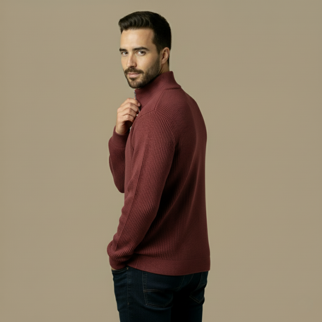 Enzo™ | Jersey de Punto con Cremallera Elegante