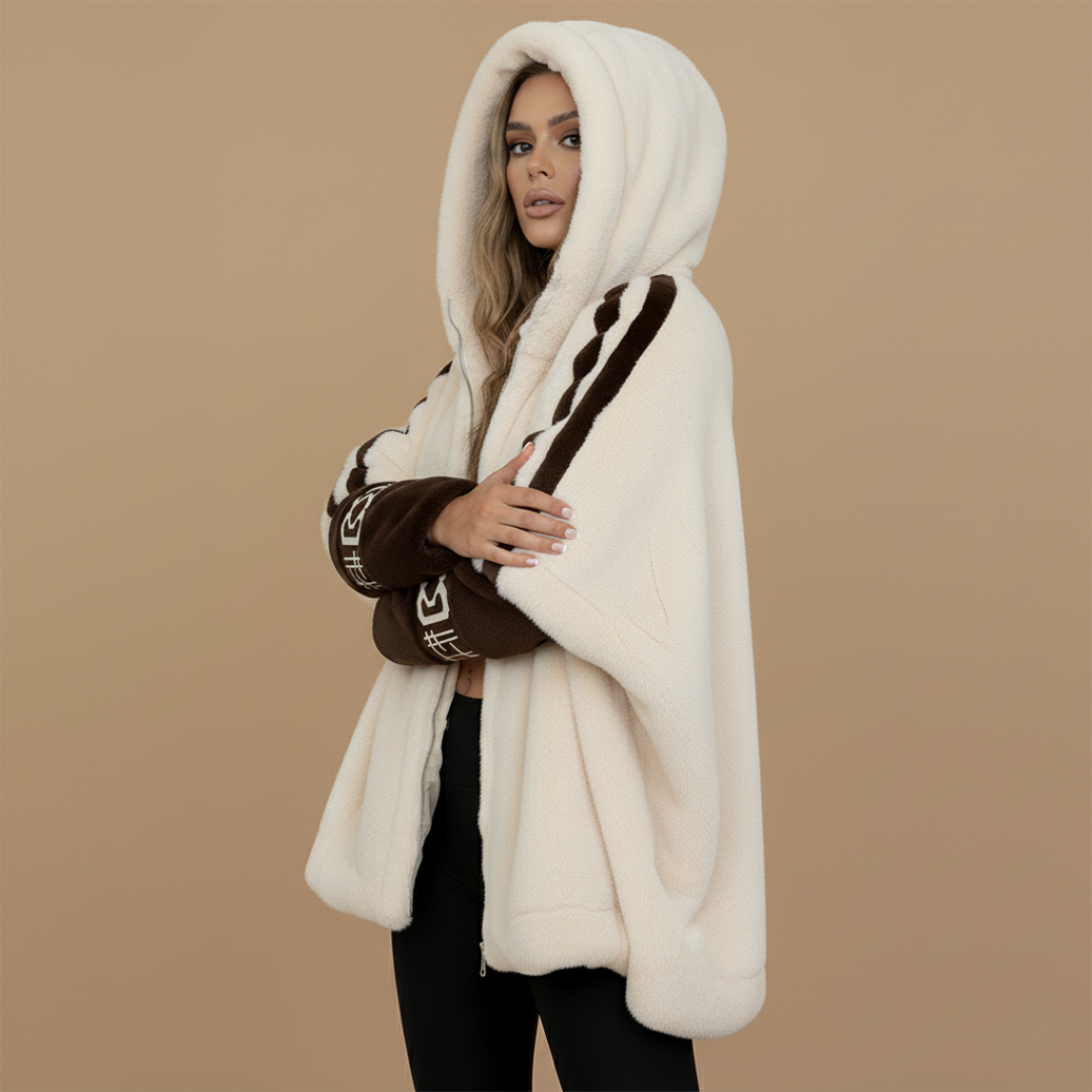 Aitana™ | Abrigo de Pelo Suave con Capucha