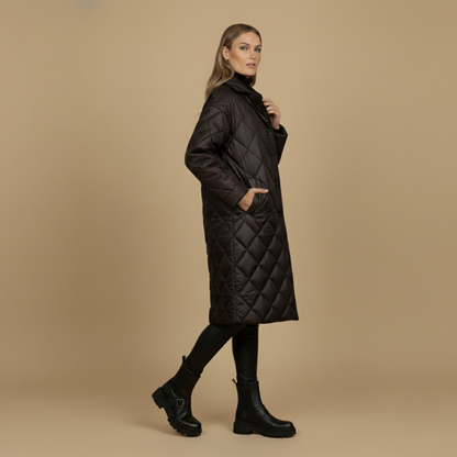 Valeria™ | Abrigo Elegante con Forro Leopardo