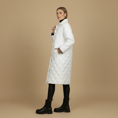 Valeria™ | Abrigo Elegante con Forro Leopardo