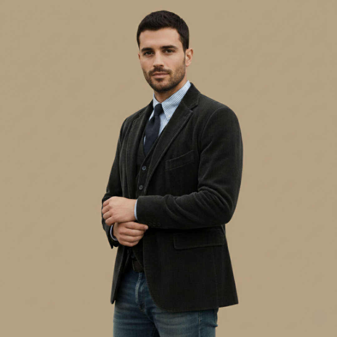 Manuel™ | Conjunto Elegante de Chaqueta y Chaleco