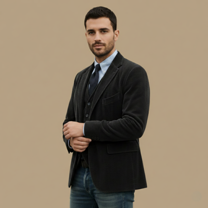 Manuel™ | Conjunto Elegante de Chaqueta y Chaleco