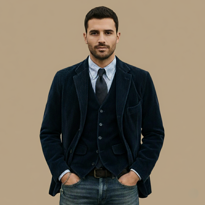 Manuel™ | Conjunto Elegante de Chaqueta y Chaleco