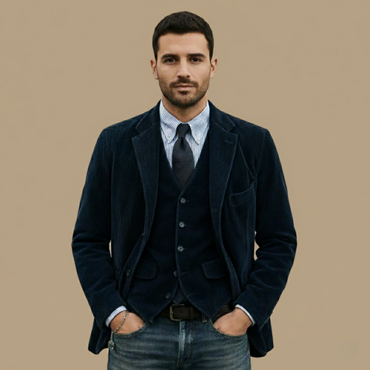 Manuel™ | Conjunto Elegante de Chaqueta y Chaleco