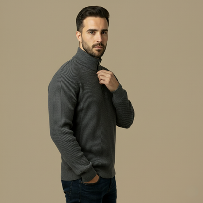 Enzo™ | Jersey de Punto con Cremallera Elegante