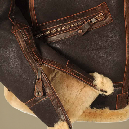 Javier™ | Chaqueta de Aviador Clásica para Hombre